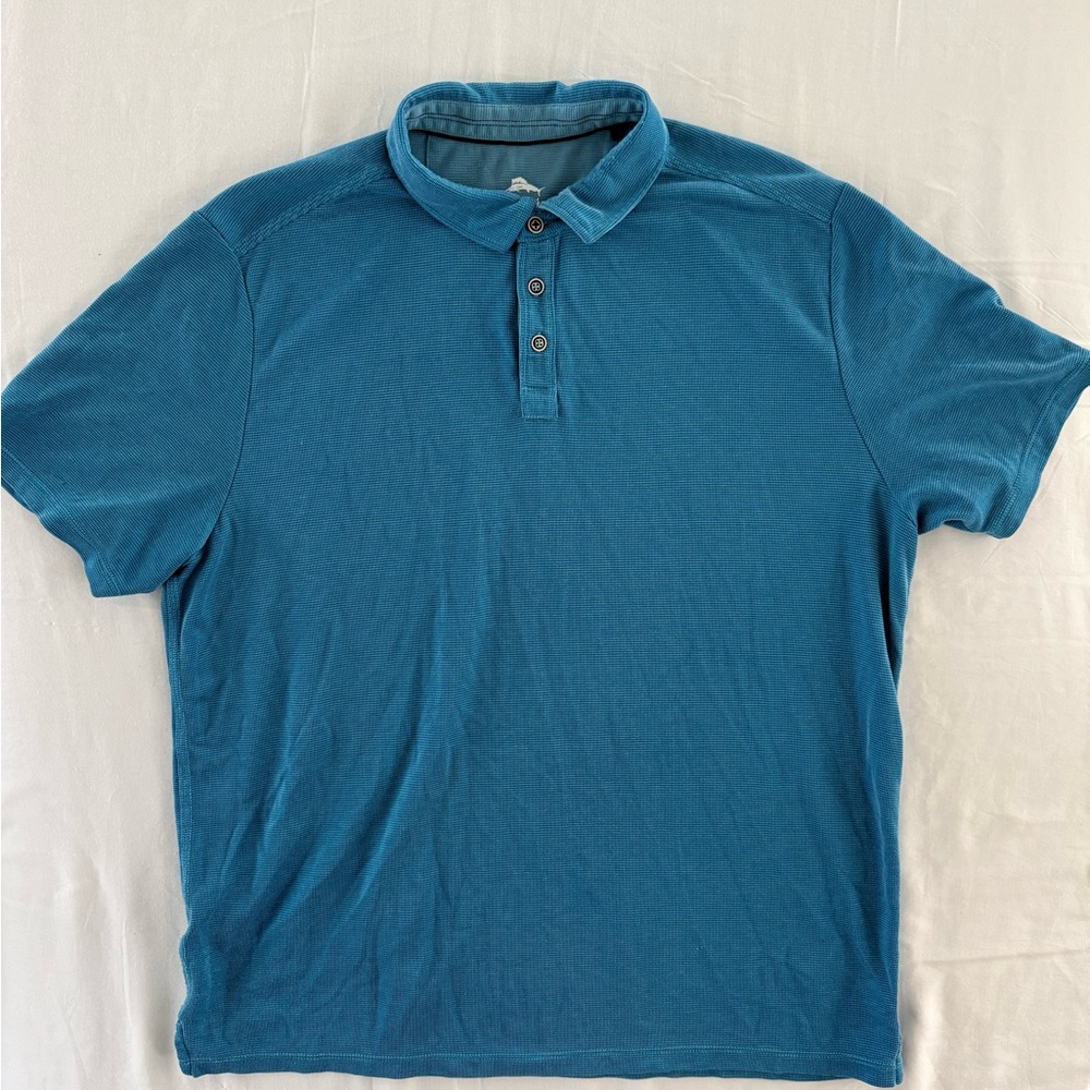 Tommy Bahama Men’s XL Golf Polo Shirt Teal Blue